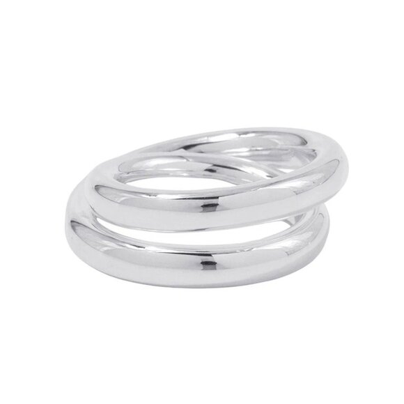 HERMES Caba Cityslide clutchertige Ring Size 56/#16 SV925 - Picture 3 of 8